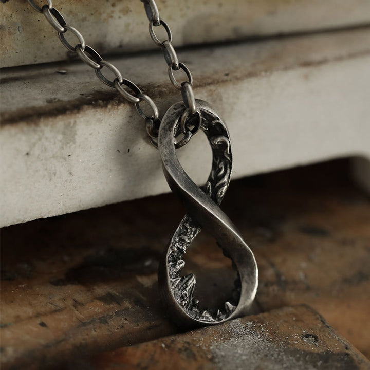 WorldNorse Halskette mit Infinity-Bergmotiv, 999 Sterlingsilber - image 3