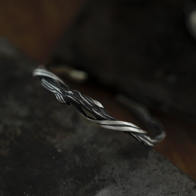 WorldNorse Handgefertigtes Armband aus gedrehtem Zweig aus 999er Silber - image 3