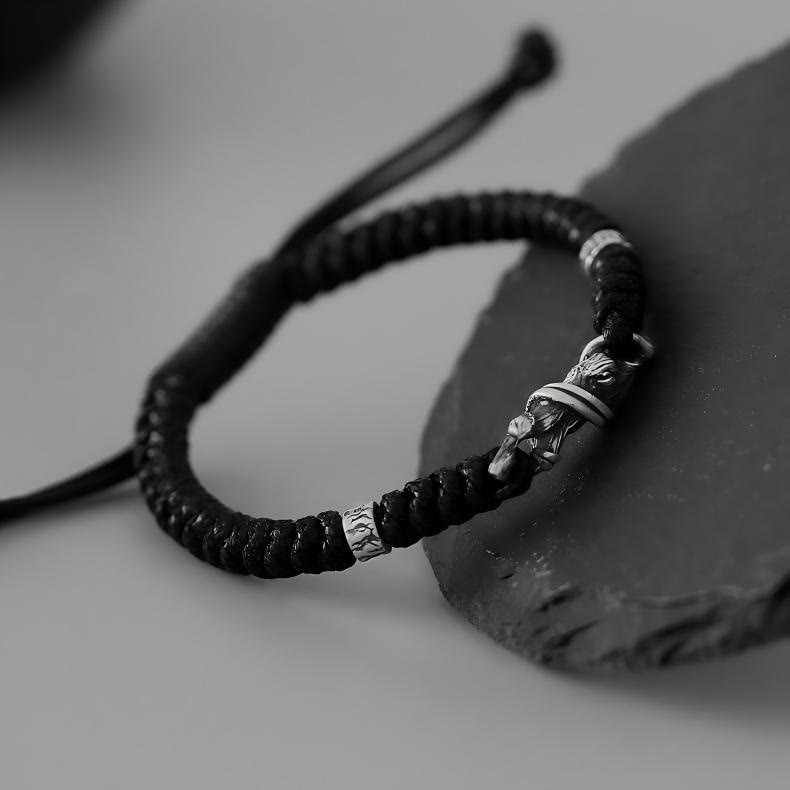 WorldNorse Handgefertigtes 999 Silber Drachen geflochtenes Armband - image 2