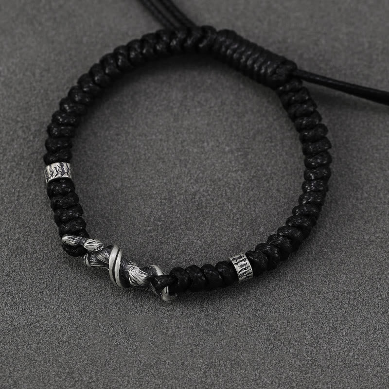 WorldNorse Handgefertigtes 999 Silber Drachen geflochtenes Armband - image 3