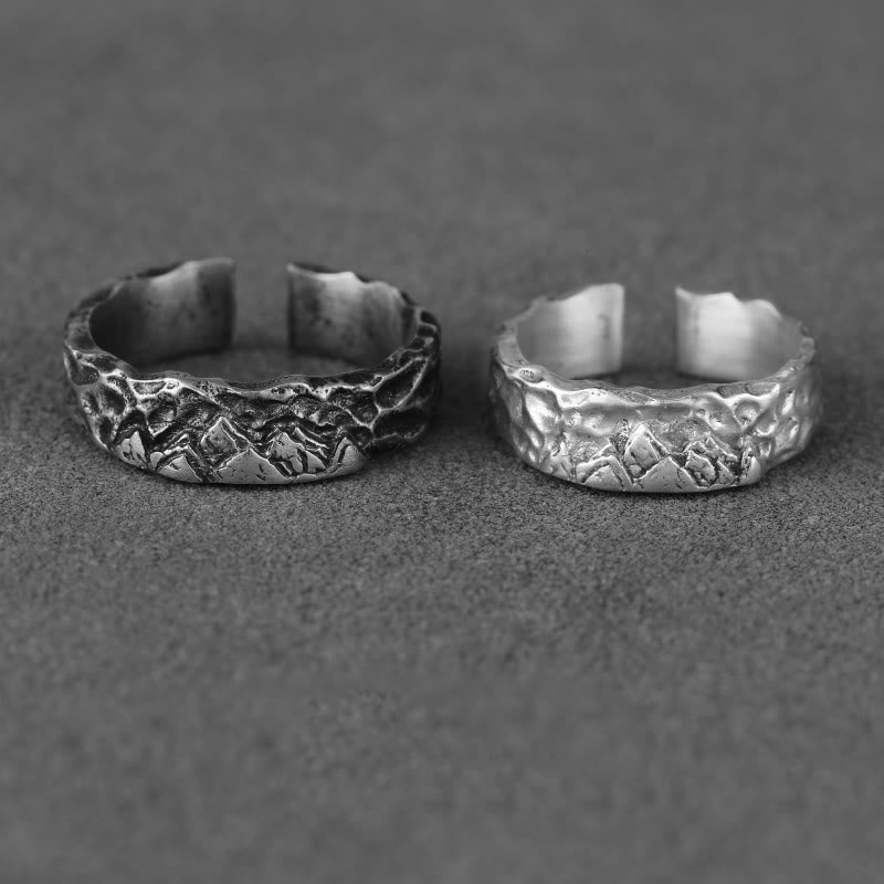 WorldNorse Handgefertigtes 999 Silber Handgefertigter Ring mit robuster Oberfläche - image 1