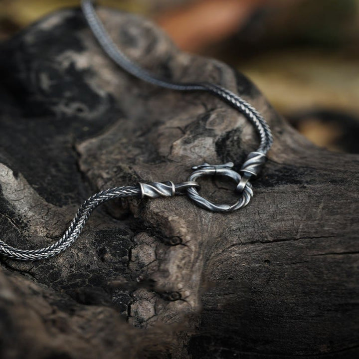 WorldNorse Halskette mit gedrehtem Knoten aus handgefertigtem 925er Silber - image 0