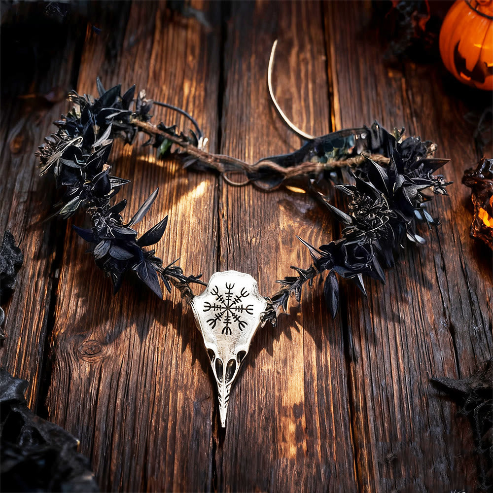 WorldNorse Vintage Gothic Elf Raven Stirnband - Raven - image 0