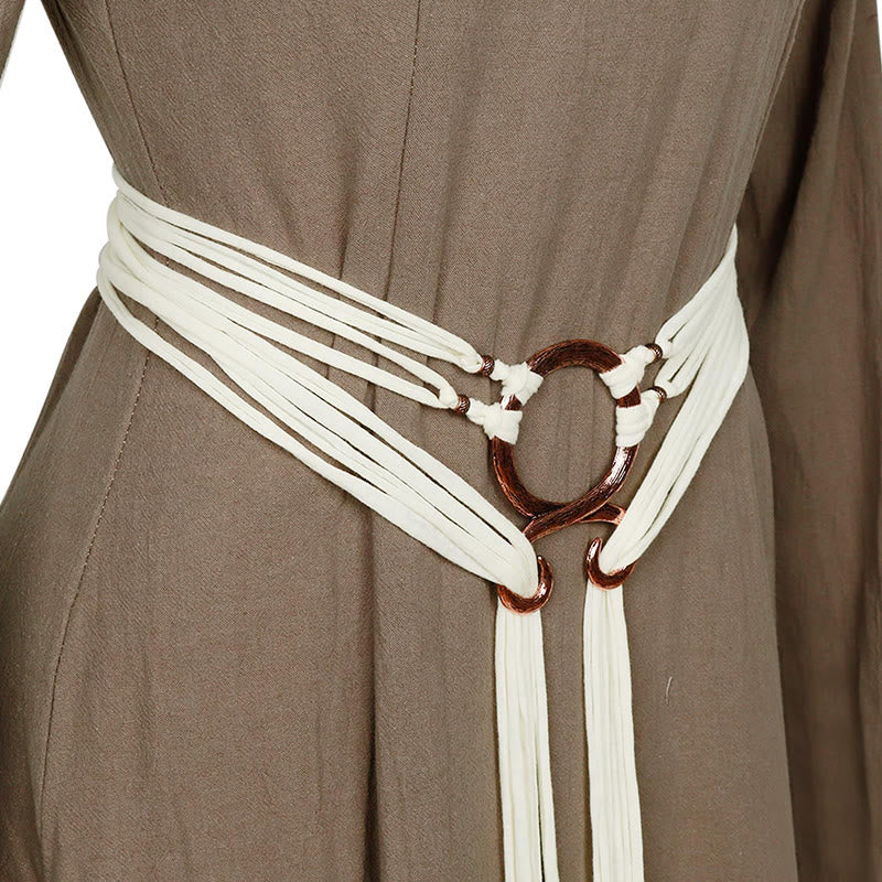 WorldNorse – Whimsical Ring – Gürtel mit mehreren Riemen - Weiß - image 2