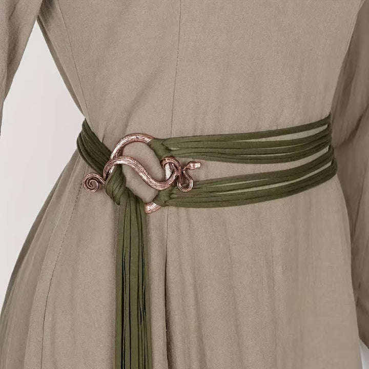 WorldNorse – Mehrriemengürtel mit schlangenförmiger Schnalle - image 0