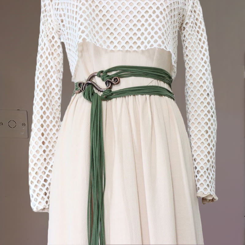 WorldNorse – Mehrriemengürtel mit schlangenförmiger Schnalle - Grün - image 3