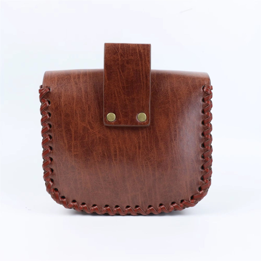 WorldNorse – Beuteltasche aus ethnischem Leder mit Prägung - image 4