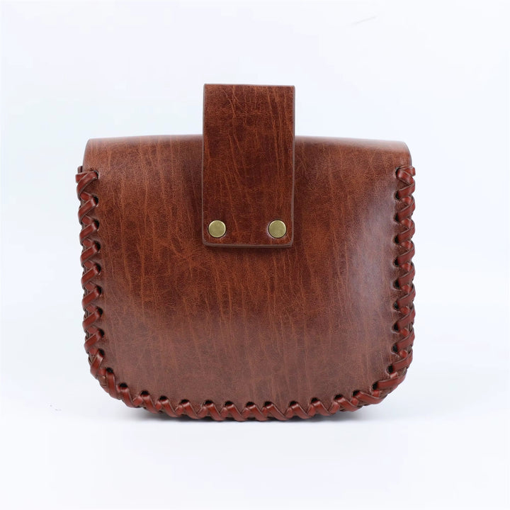 WorldNorse – Beuteltasche aus ethnischem Leder mit Prägung - image 4