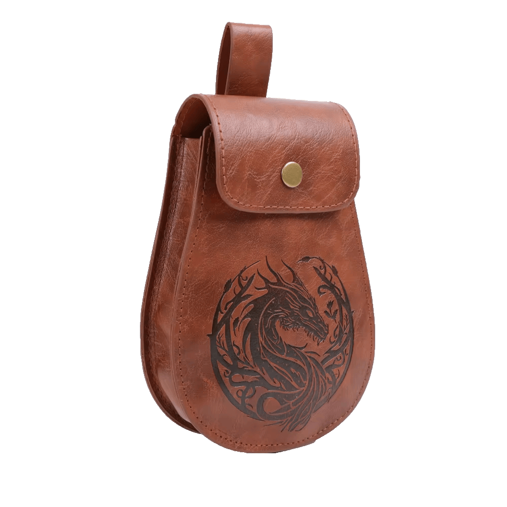 WorldNorse Retro-Ledertasche mit Drachenprägung - image 7