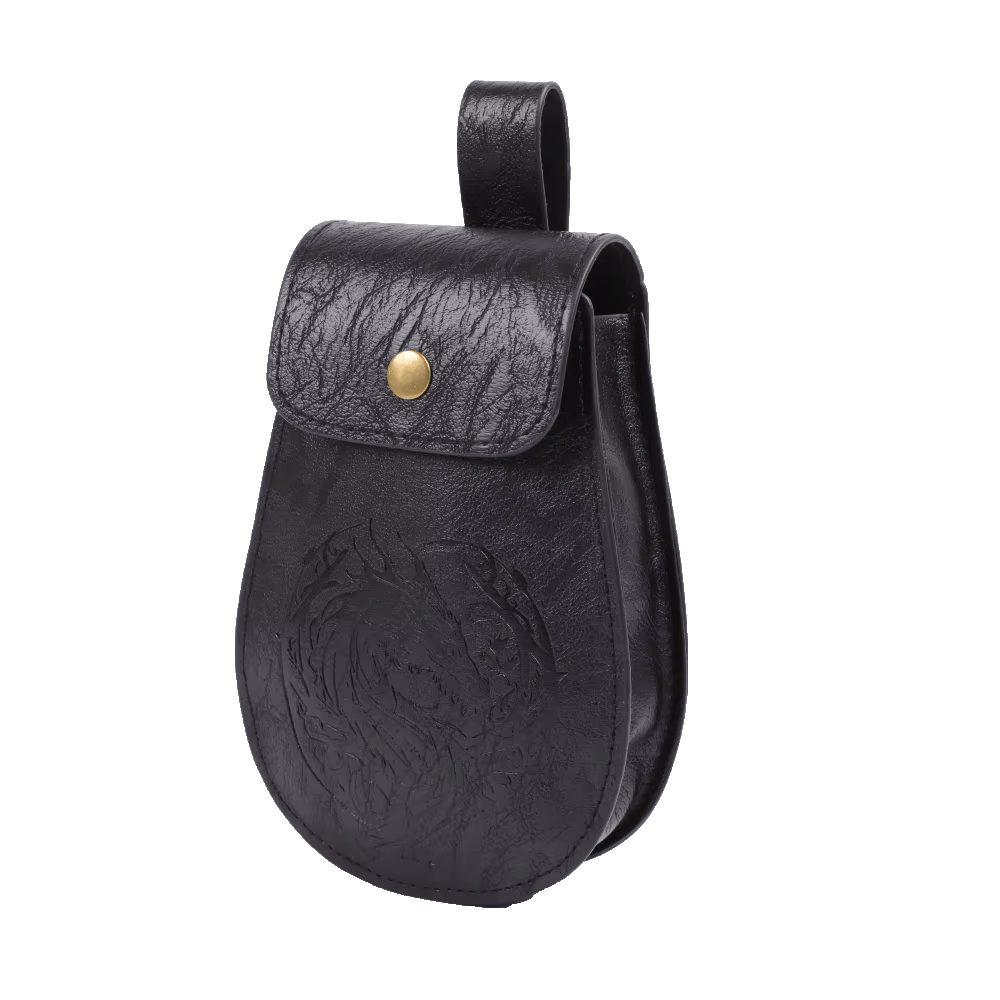 WorldNorse Retro-Ledertasche mit Drachenprägung - image 4