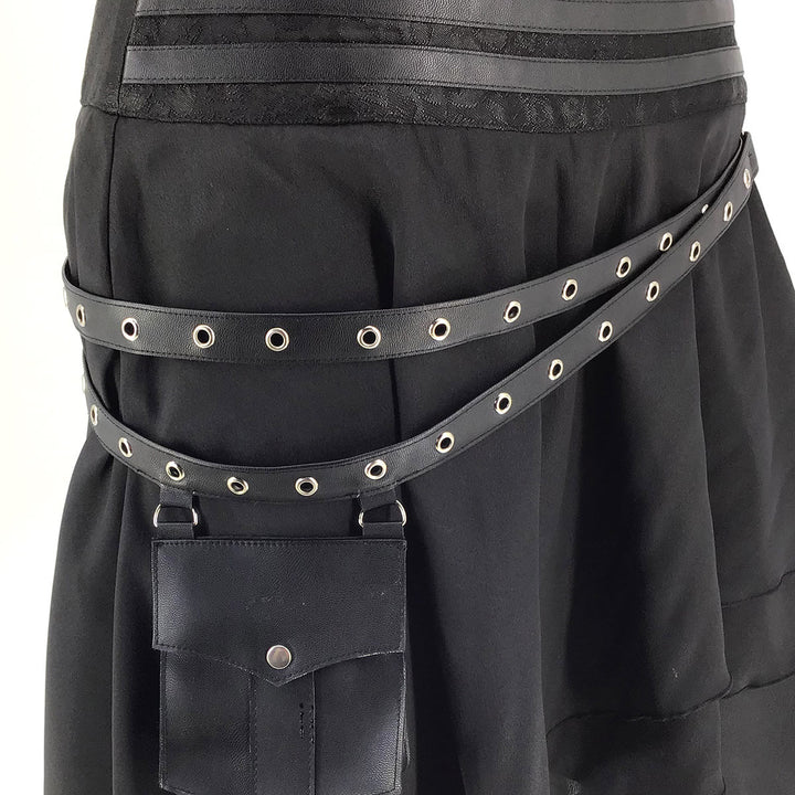 WorldNorse Asymmetrischer Kostümrock mit Gürteltasche - image 9