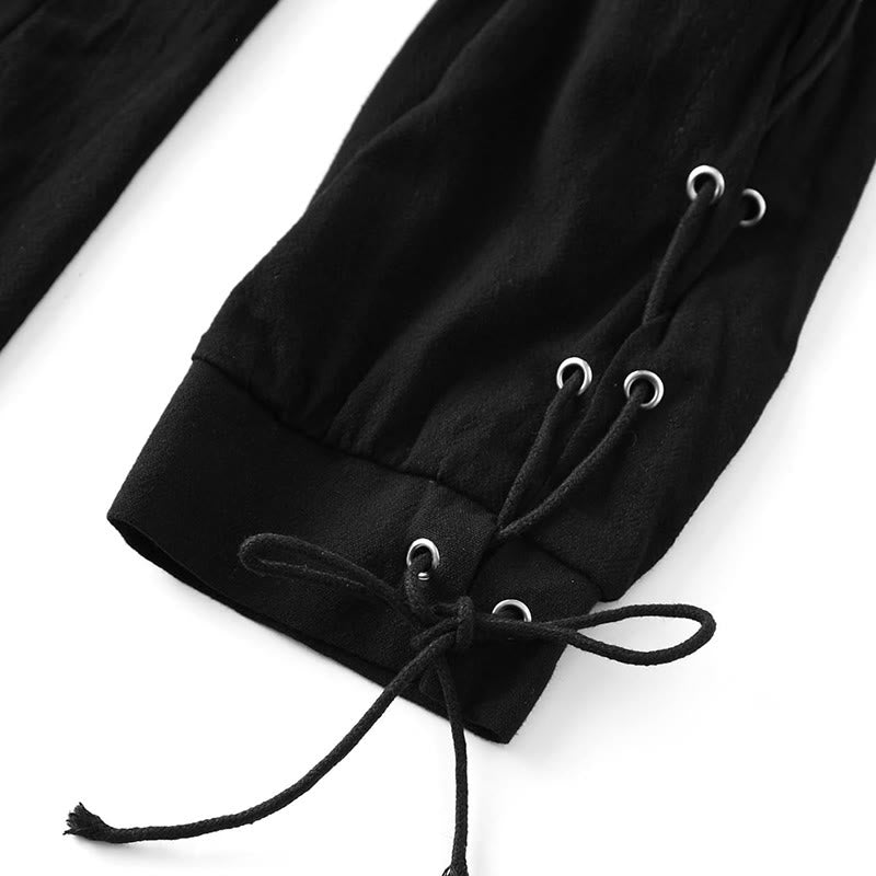 WorldNorse Mittelalterliches Kostümhemd mit Schnürung - image 8