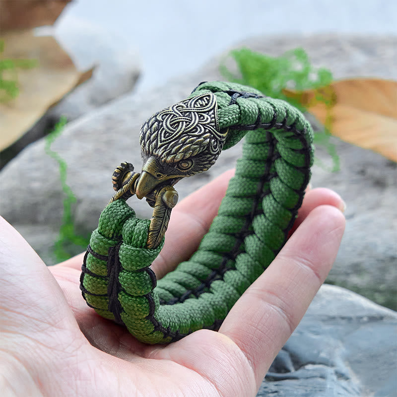 WorldNorse Viking Antikes Raven -Paracord-Geflochtenes Armband - image 7