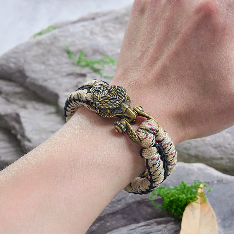 WorldNorse Viking Antikes Raven -Paracord-Geflochtenes Armband - image 12