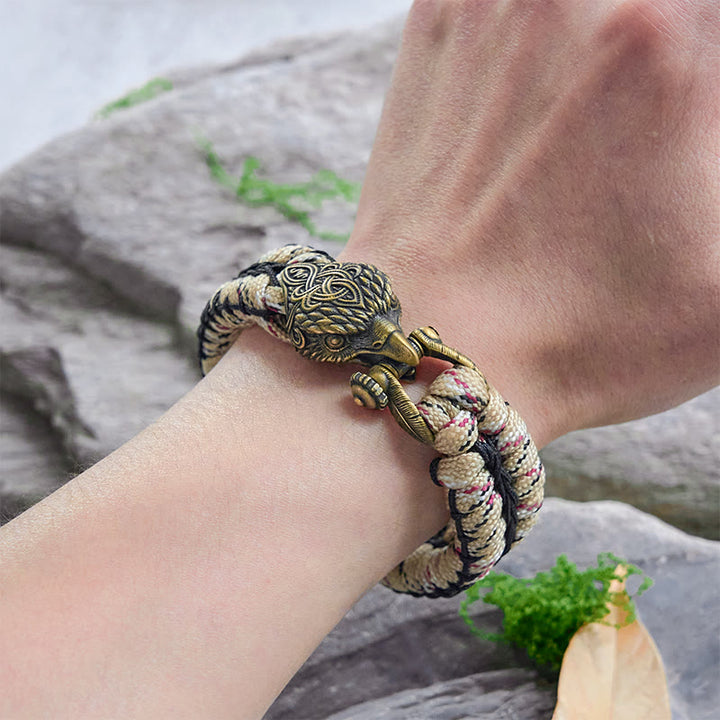 WorldNorse Viking Antikes Raven -Paracord-Geflochtenes Armband - image 12