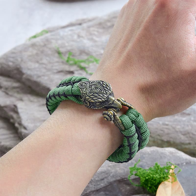 WorldNorse Viking Antikes Raven -Paracord-Geflochtenes Armband - image 8