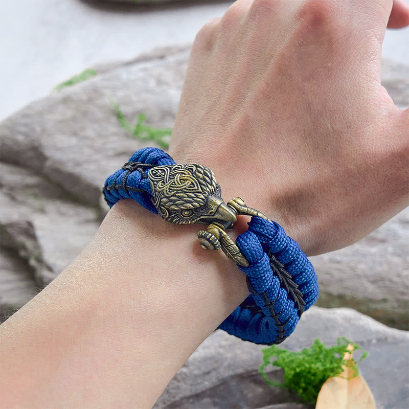 WorldNorse Viking Antikes Raven -Paracord-Geflochtenes Armband - image 4