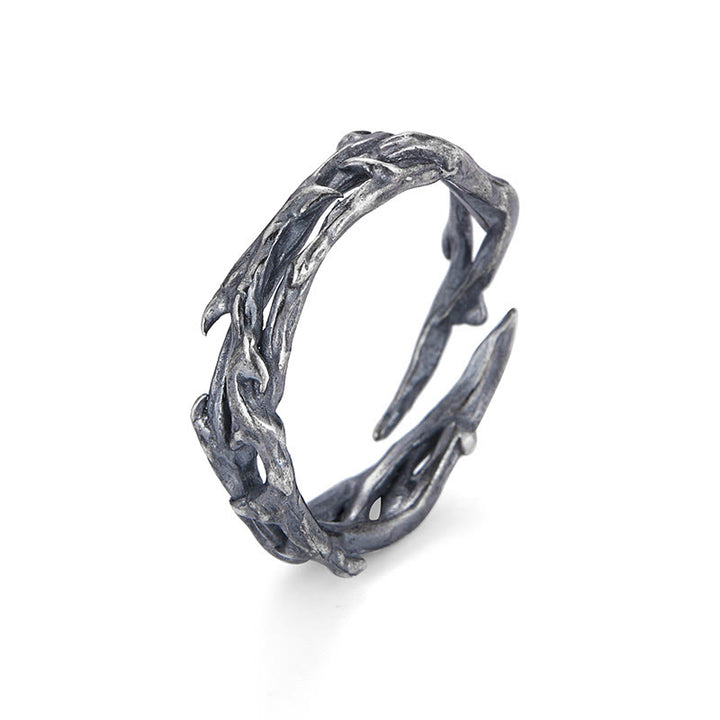 WorldNorse Ring aus 925er Sterlingsilber mit gedrehtem Dornenzweig - image 4