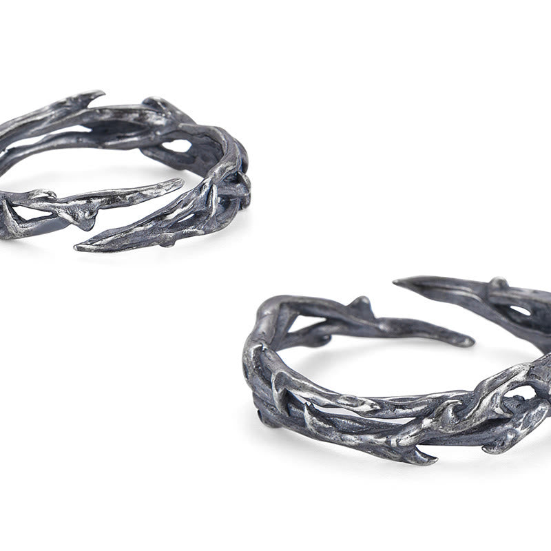 WorldNorse Ring aus 925er Sterlingsilber mit gedrehtem Dornenzweig - image 6