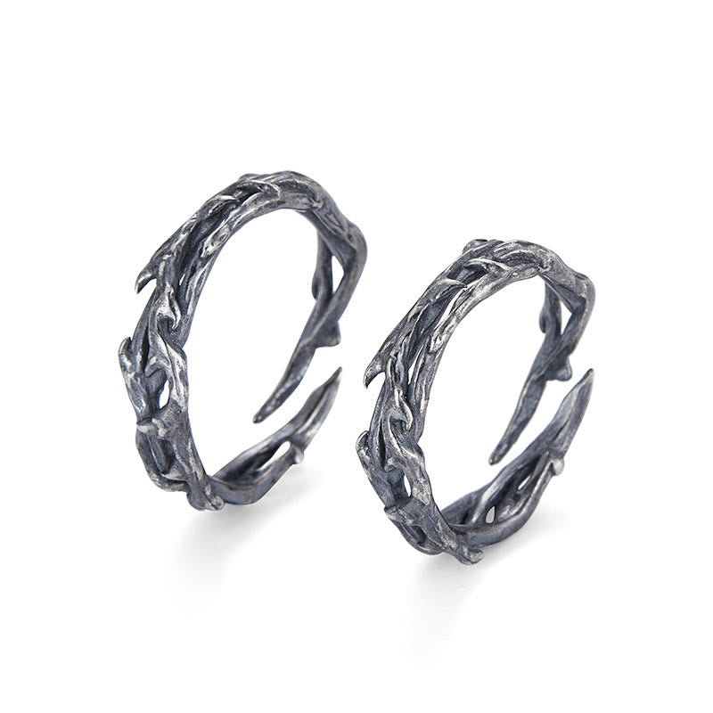 WorldNorse Ring aus 925er Sterlingsilber mit gedrehtem Dornenzweig - image 5