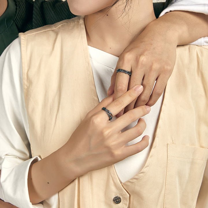 WorldNorse Ring aus 925er Sterlingsilber mit gedrehtem Dornenzweig - image 8