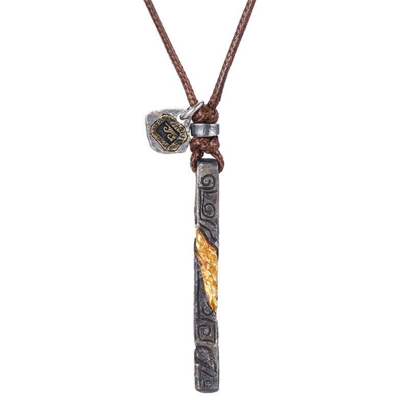 WorldNorse Handgefertigtes Halskette aus 999er Silber mit fließendem Feuer - Stil Nr. 1 - image 1