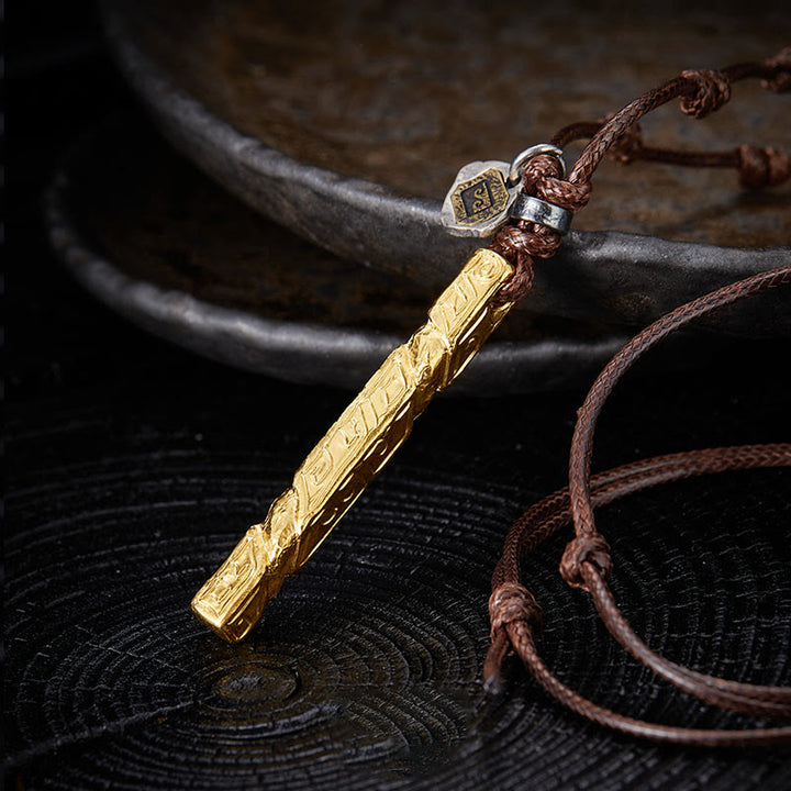 WorldNorse Handgefertigtes Halskette aus 999er Silber mit fließendem Feuer - Stil Nr. 3 - image 5