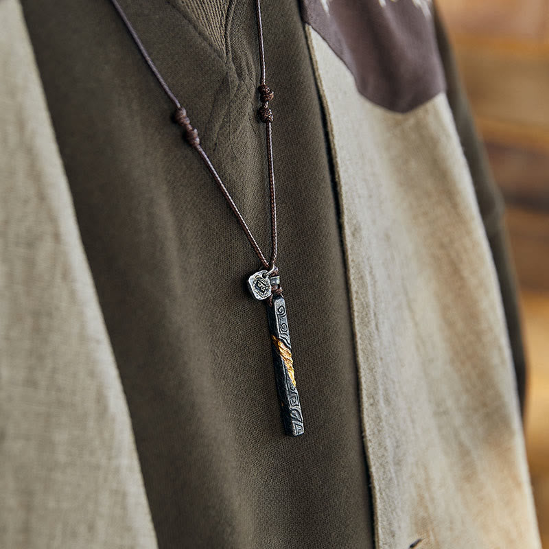 WorldNorse Halskette aus 999er Sterlingsilber mit fließendem Feuer - image 2