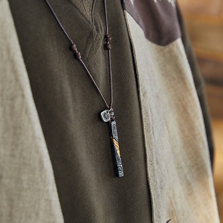 WorldNorse Halskette aus 999er Sterlingsilber mit fließendem Feuer - image 2