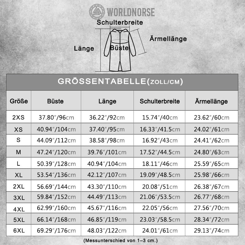 WorldNorse Celestial Rune Compass Map Kapuzenumhang - image 1