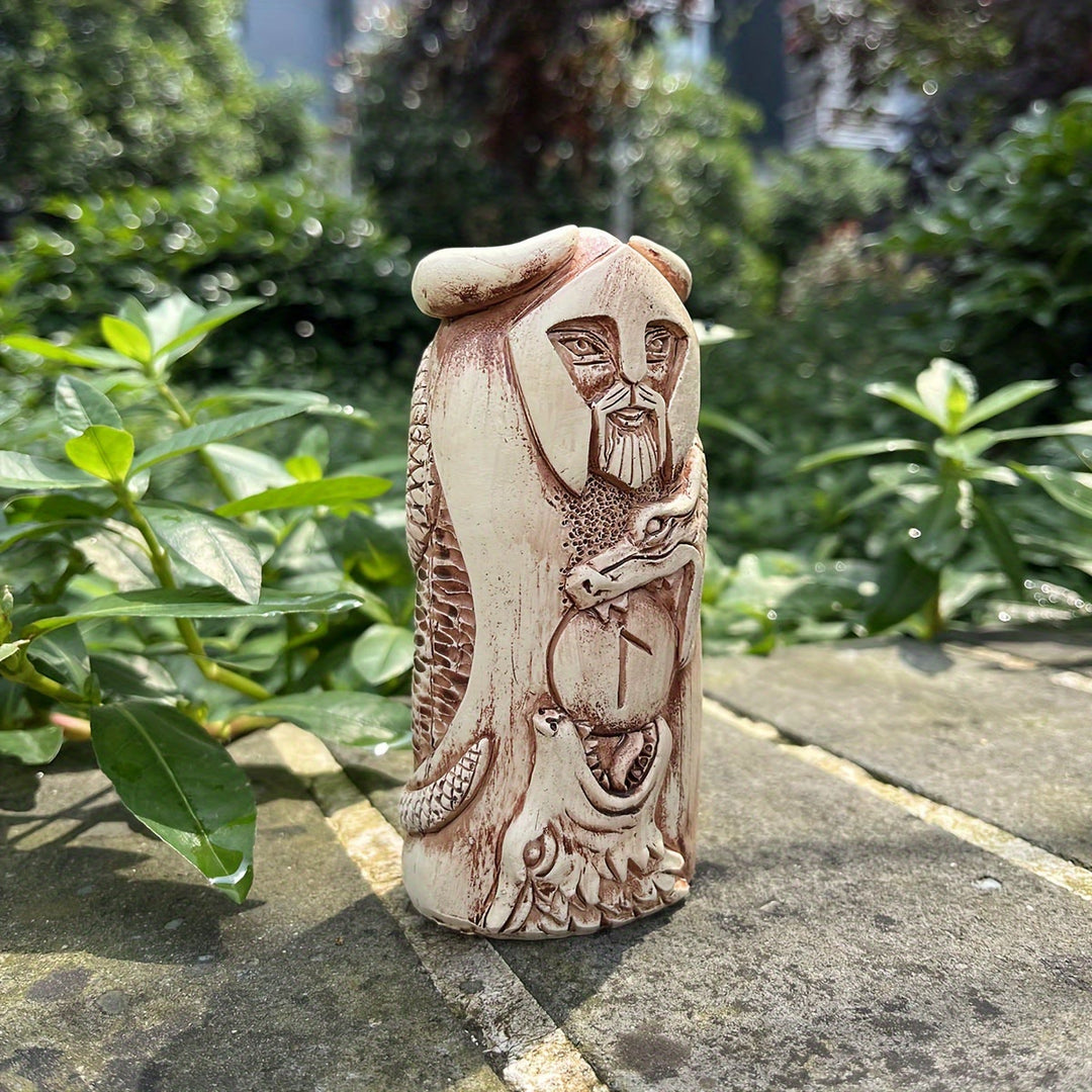 Nordische Schlangenweb- Rune Souverän-Statue-Dekoration - image 3