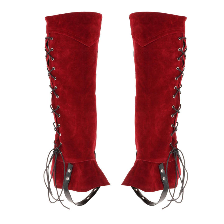 WorldNorse Gothic Schnürstiefel mit Nietenüberzug - Rotwein - Ein Paar - image 8