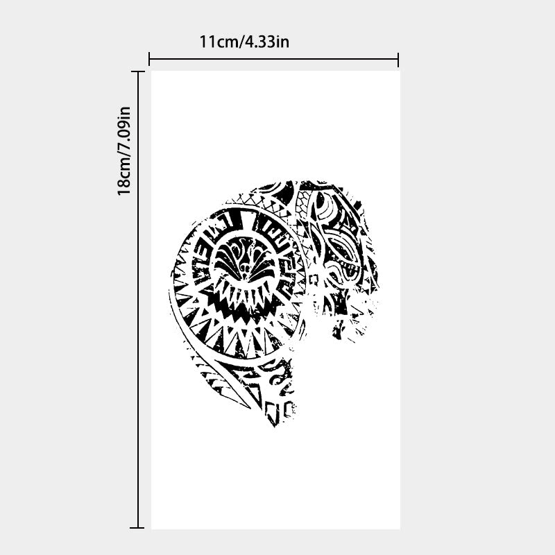 WorldNorse Distressed Vortex Wasserdichte Tattoo-Aufkleber - image 3