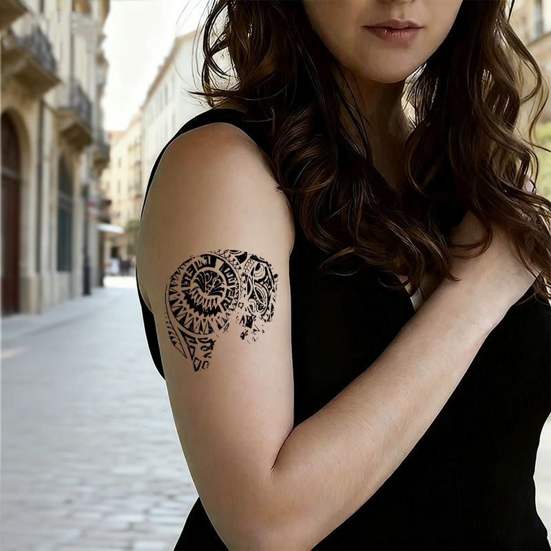 WorldNorse Distressed Vortex Wasserdichte Tattoo-Aufkleber - image 2