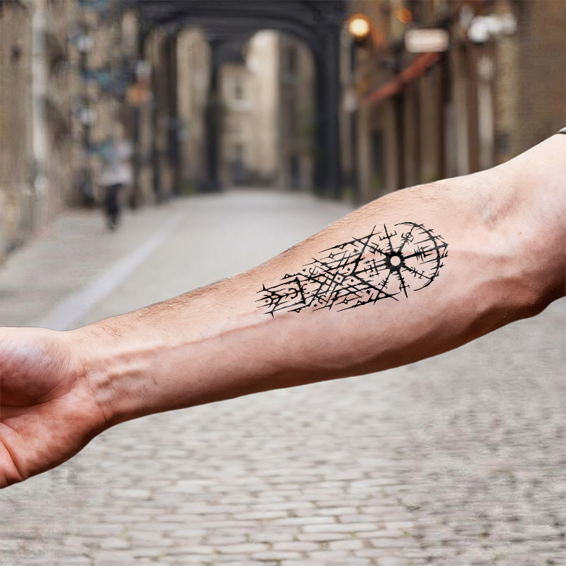 WorldNorse Dornen-Siegel Monolith Wasserdichte Tattoo-Aufkleber - image 6