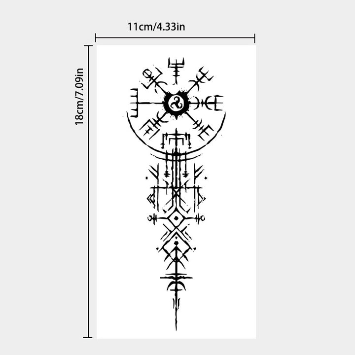 WorldNorse Architect Sigil Pillar Vegvisir Waterproof Tattoo Stickers - image 3