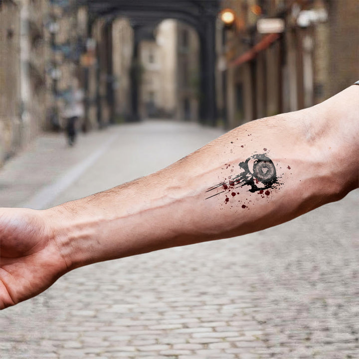 WorldNorse Blutbespritzte Rune Wasserdichte Tattoo-Aufkleber - image 6