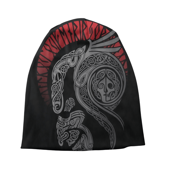 WorldNorse Keltischer Knoten Serpent Rune Beanie - image 1
