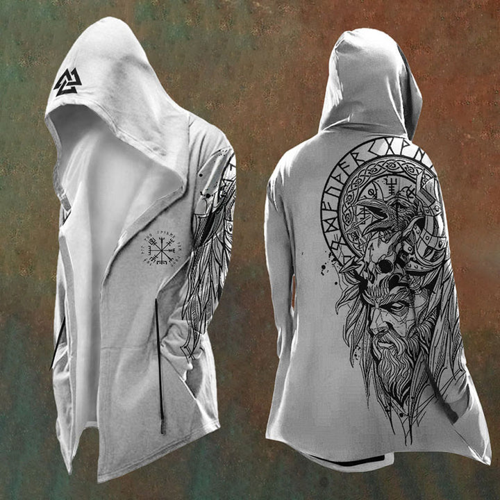 WorldNorse Odin Allvater Vegvisir Kapuzenjacke - US/UK/AU48，EU58 (4XL) - image 0