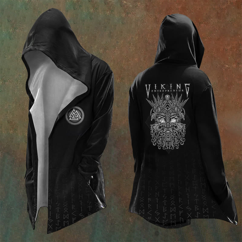 WorldNorse Kapuzenjacke mit Wikinger-Krieger- Kapuzenjacke Valknut - US/UK/AU48, EU58 (4XL) - image 0