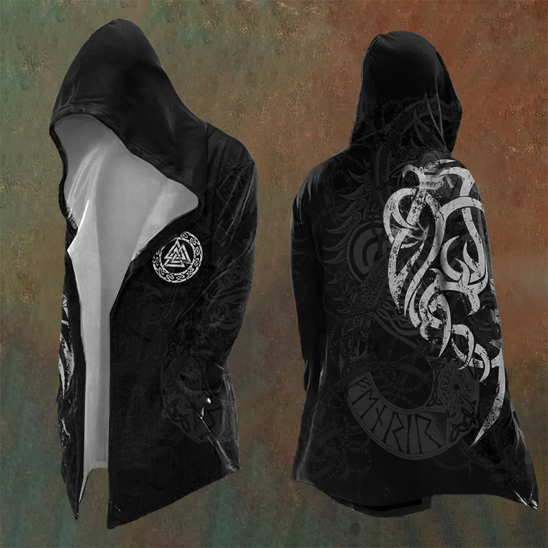 WorldNorse Valknut Mystic Rune Kapuzenjacke - US/UK/AU48, EU58 (4XL) - image 0