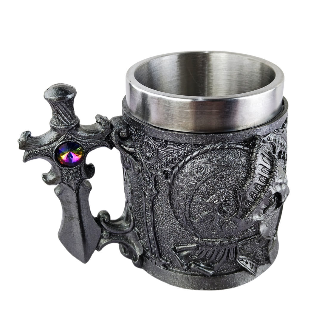 WorldNorse Gothic Dragon Handled Knight Emblem Mug - Samurai und Schwert - image 5