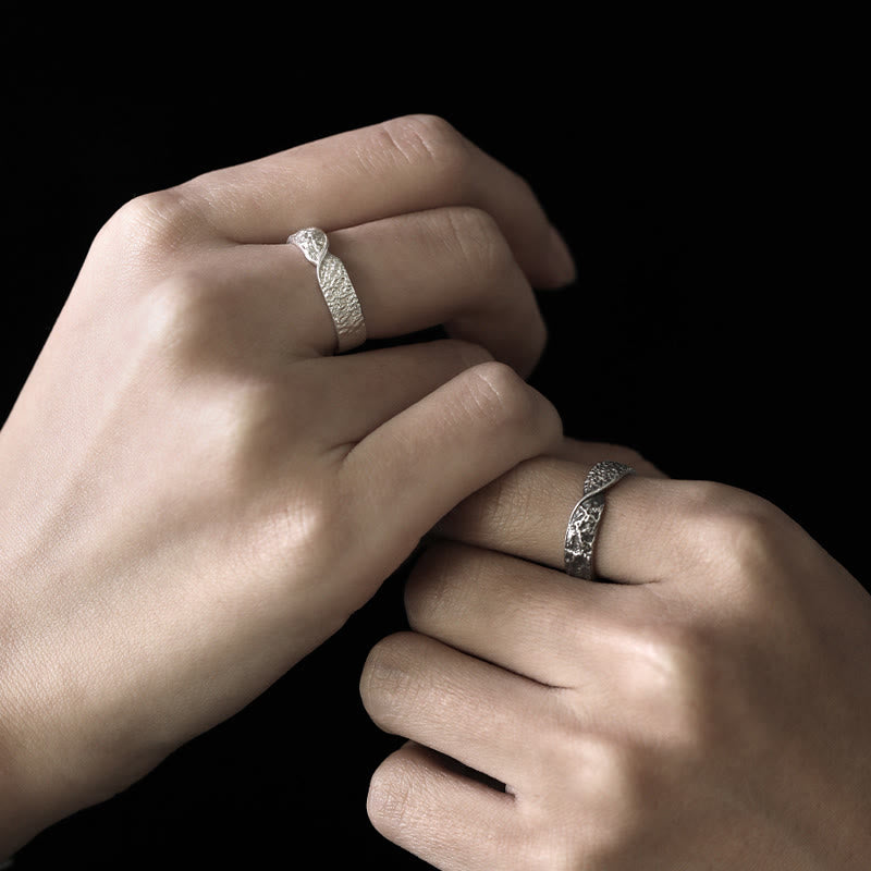 WorldNorse 999 Sterling Silber Robuster Ring mit Strassverzierungen und gedrehter Optik - image 6