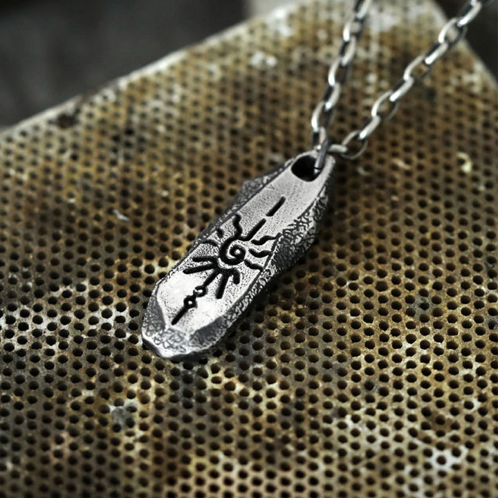 WorldNorse Handgefertigtes Halskette aus 999er Silber mit robustem Sonnensymbol, handgefertigt - image 5