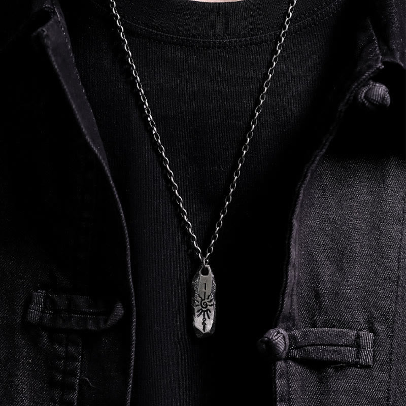 WorldNorse Halskette aus 999er Sterlingsilber mit robustem Sonnensymbol, handgefertigt - image 5