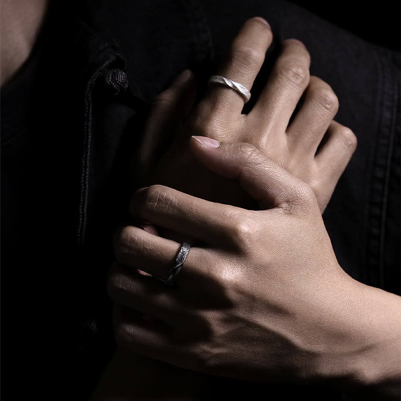 WorldNorse 999 Sterling Silber Handgefertigter Ring mit robuster, gedrehter Struktur - image 6