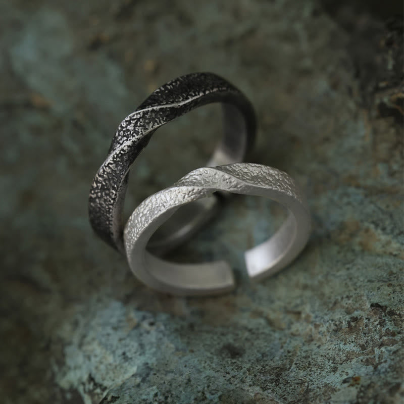 WorldNorse Handgefertigtes 999 Silber Handgefertigter Ring mit robuster, gedrehter Struktur - image 4