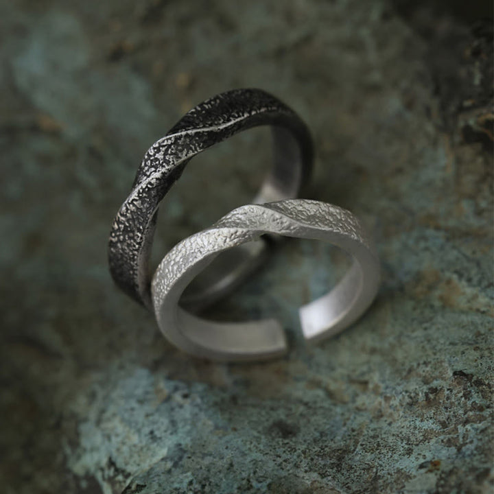 WorldNorse Handgefertigtes 999 Silber Handgefertigter Ring mit robuster, gedrehter Struktur - image 4