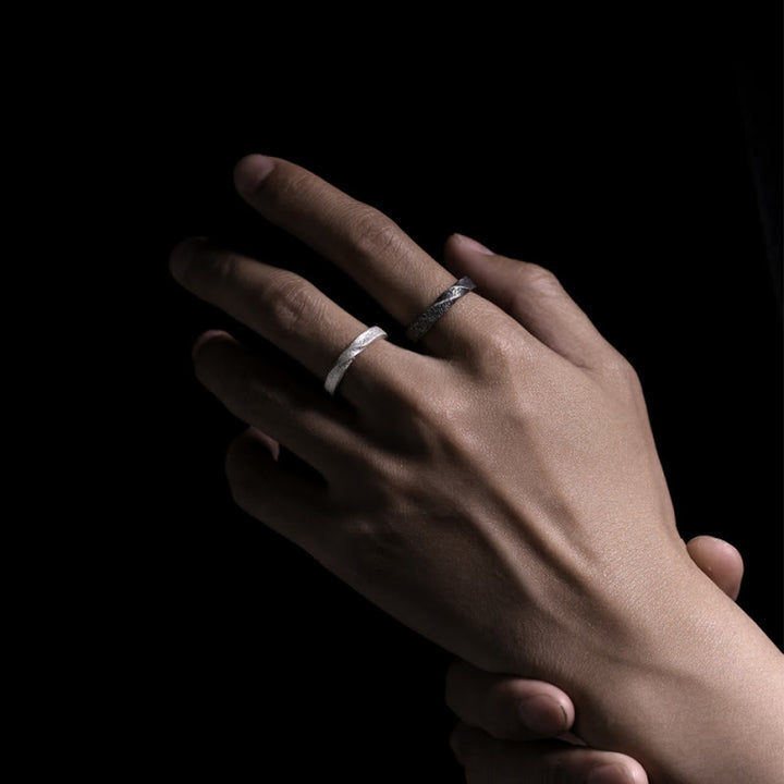 WorldNorse 999 Sterling Silber Handgefertigter Ring mit robuster, gedrehter Struktur - image 5