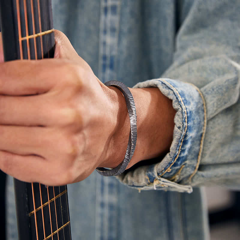 WorldNorse Armband aus robustem, geripptem und geprägtem 999er Sterlingsilber - image 6
